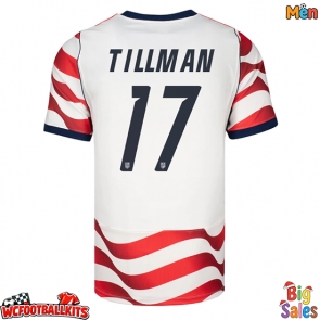 United States Malik Tillman #17 Replica Home Stadium Shirt World Cup 2026 Short Sleeve